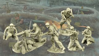 PLASTIC PLATOON  МОРСКАЯ ПЕХОТА США ГРУППА ПОДДЕРЖКИ 19421944  US MARINES SUPPORT GROUP [upl. by Ninel]