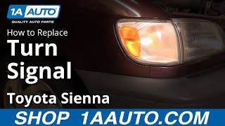 How to Replace Turn Signal 9800 Toyota Sienna [upl. by Kered]