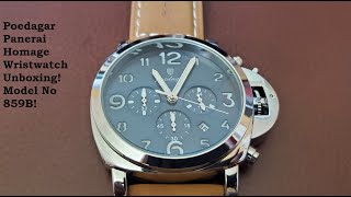 Poedagar Panerai Homage Wristwatch Unboxing [upl. by Hutton929]