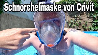 Schnorchelmaske mit Actioncamhalterung von Crivit Daily Vlog 2020 Folge 173 [upl. by Adrianna]