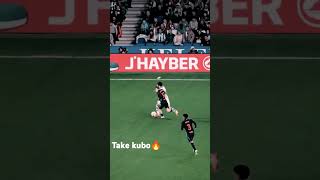 A moment of magic from kubo☠️football beautioffootballkubodribbler teamplay creativeplay pes [upl. by Shulock]