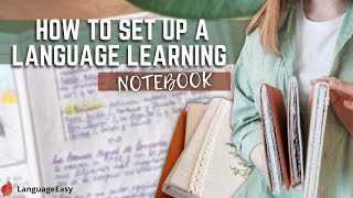 How to create a language learning journalnotebook 📒🖋️🖌️ [upl. by Nahallac]