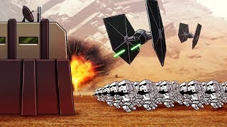 Minecraft  STAR WARS BASE CHALLENGE  First Order Attacks Star Wars Movie [upl. by Bachman]