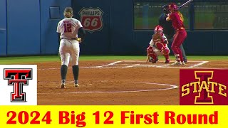 Iowa State vs Texas Tech Softball Game Highlights 2024 Big 12 Tournament First Round [upl. by Kcirrad]