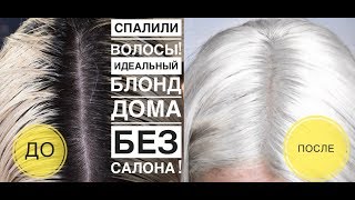 КАК МНЕ СОЖГЛИ ВОЛОСЫ В САЛОНЕ  ОКРАШИВАНИЕ В ПЕПЕЛЬНЫЙ БЛОНД ДОМА ПРОФ КРАСКАМИ SUBTIL BLOND [upl. by Chandos693]