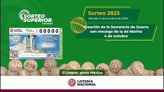 SORTEO SUPERIOR No 2823 Alusivo a la Creación de la Secretaría de Guerra [upl. by Eiramyma]