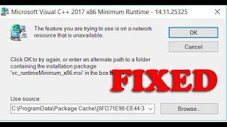 How to fix Feature You Are Trying To Use Is On A Network Resource That Is Unavailable error  2022 [upl. by Anifur]