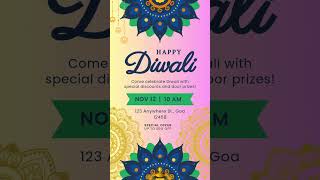 Diwali Sales advertisement I दिवाली बिक्री विज्ञापन [upl. by Fayola969]