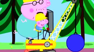 We Love Peppa Pig  Digger World  Kids Videos [upl. by Elinnet973]