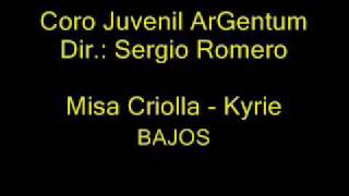 MISA CRIOLLA  1 KYRIE BAJOS [upl. by Yderf]