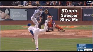 Reed Garrett 87mph Sweeper in Slow Motion NLCS Game 5 [upl. by Reginnej853]