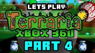 Lets Play Terraria  Xbox 360 Edition  Part 4 Cloud In a Bottle  Bucket Helmet [upl. by Kohn]