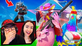 My Girlfriend and I DEFEND OUR HOME Fortnite [upl. by Ardnuaek]