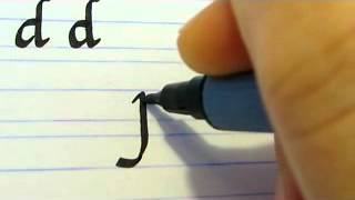 How To Write Calligraphy Letters  Part 7 [upl. by Rossi876]