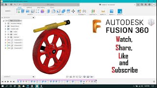 How to Create a Helical Worm Gear in Autodesk Fusion 360 [upl. by Amalie]