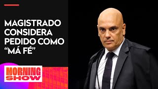 Moraes nega pedido de isenção da plataforma X Brasil de decisões judiciais [upl. by Enaamuj]