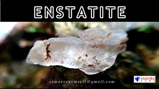 ENSTATITE  NATURAL ENSTATITE ROUGH GEMSTONE  SAMEERA GEMS [upl. by Stilla]