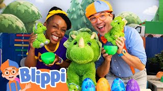 Counting 1 to 10 with Blippi Dino Egg Hunt Adventure  Educational Videos for Kids [upl. by Nofets]