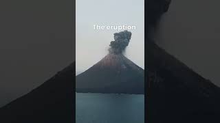 Vulcano eruption in Indonesia☠️🌋Anak krakatau fire [upl. by Einahpet]