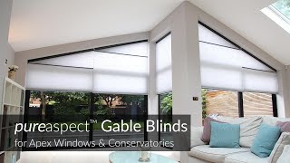 pureaspect™ Gable Blinds for Apex Windows amp Conservatories [upl. by Ekim766]