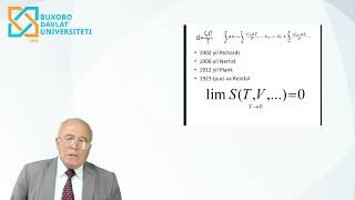 Avezov Hasan TilloyevichTurli jarayonlarda entropiyaning ozgarishientropiyaning haroratga bogliq [upl. by Cristen]