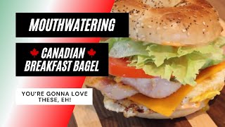 How to Make a Canadian Breakfast Bagel  Cookin From Scratch [upl. by Gil488]