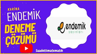 ENDEMİK YAYINLARI KARİNA TYT DENEME SINAVI MATEMATİK COZUMLERİ 115 [upl. by Hcir]