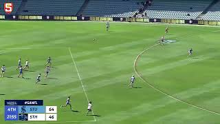 SANFL U16 GF Snapshot  Sturts Tom Lindsay starts the party with a goal on the run [upl. by Obellia]