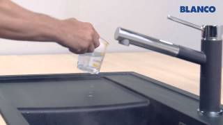 How to clean and care for a BLANCO sink made of SILGRANIT PuraDur [upl. by Hnad]