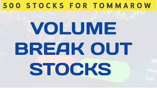 BREAK out stocks GREEN MONEY TRADING STOCKS stock market trending stocks  stocks for tomorrow [upl. by Ykvir]