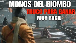 ⚠️TRUCO para MATAR MONOS del BIOMBO fácil boss Sekiro shadows die twice [upl. by Yelsnit]