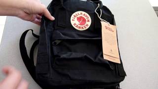 Fjällräven Kånken Mini black noir [upl. by Persson]