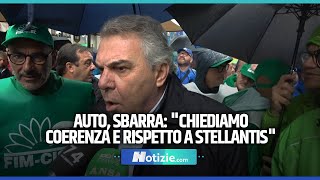 Auto Sbarra “Chiediamo coerenza e rispetto a Stellantis” [upl. by Jean]