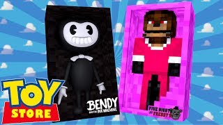 Minecraft Toy Store  BENDY TURNS FREDDY INTO A GIRL [upl. by Justine842]