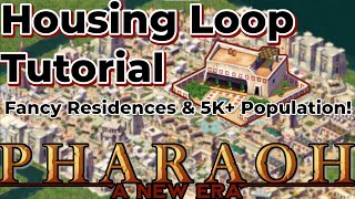 Pharaoh A New Era  Housing Tutorial Ver2 Double loop amp more Culture [upl. by Zirkle]