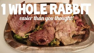 1 Whole Rabbit in the Oven  the best rabbit recipe [upl. by Pulling]