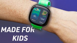 The BEST smartwatch for your KIDS Fitbit Ace LTE REVIEW [upl. by Ahsirahc]