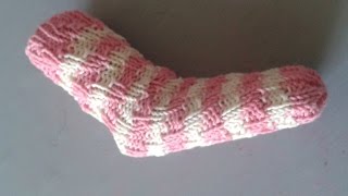 EINFACHE Babysocken ohne Ferse stricken  Anleitung  Würmlies [upl. by Acima]