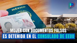 Detienen a mujer por presentar documentos falsos en Consulado de EEUU en Hermosillo [upl. by Aeret322]