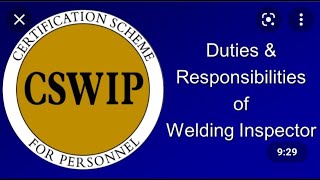 CSWIP 31 COURSE PREPARATION PART 1 ENGLISH DUTIES AND RESPONSIBILITY OF WELDING INSPECTOR [upl. by Eppie]