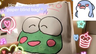 How to make a paper blind bag [upl. by Artemla]