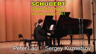 Schubert Rondo in A for piano four hands D 951 — Sergey Kuznetsov and Peter Laul [upl. by Yeldarb]