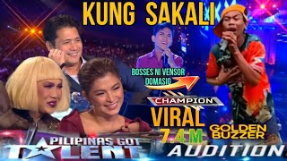 PILIPINAS GOT TALENT  PART 41 AUDITION  KUNG SAKALI  VENSOR DOMASIG  VIRAL KINIKILIG SI ANGEL [upl. by Drhacir]