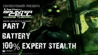 Splinter Cell Chaos Theory  Stealth Walkthrough  Part 7  Battery  CenterStrain01 [upl. by Hadwin]