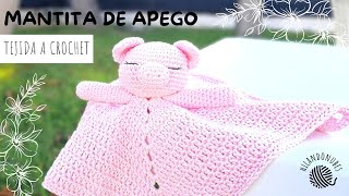 Como hacer mantitas de apego crochet cerdito 🐷​​ [upl. by Currie80]