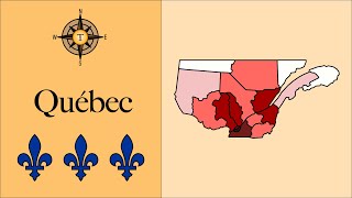 Regions du Québec et leur population 🇨🇦 [upl. by Ateuqal]