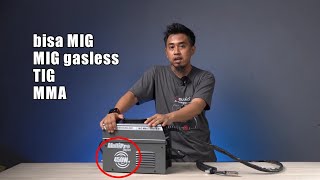 beneran 450 watt mesin las 4 fungsi MIG TIG MMA amp MIG gasless MULTIPRO 160A [upl. by Ailuy876]