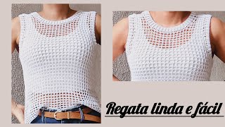 blusa fácil de crochê crochet [upl. by Larimore]