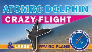 FPV RC plane Crazy flight AtomRC Dolphin amp Large 24m fpv plane Phoenix 2400 [upl. by Llemart582]