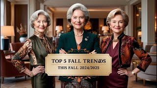 TOP 5 FALL TRENDS THIS FALL 20242025  FallWinter Fashion Trends  Fashion Trends 2025 [upl. by Svensen169]